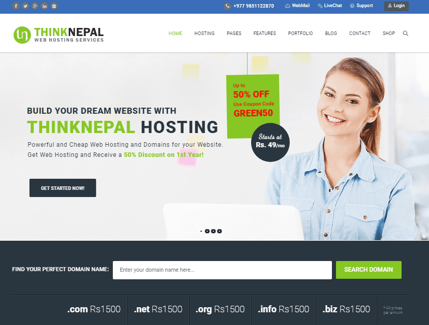 thinknepal: web hosting in nepal – unlimited ssd web space